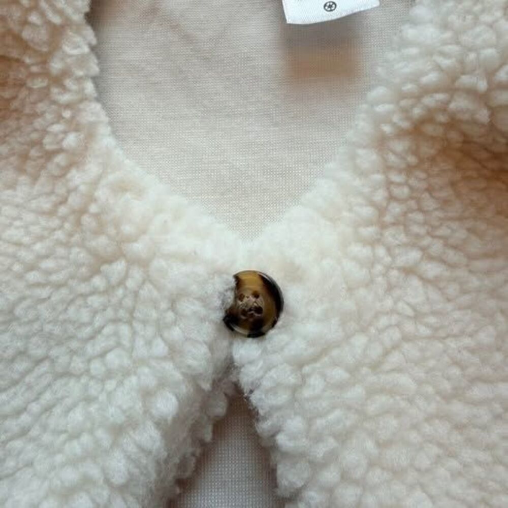 Carter's Teddy Bear Sherpa Vest Hat Set 9M Neutral Baby Outfit - Picture 4 of 9